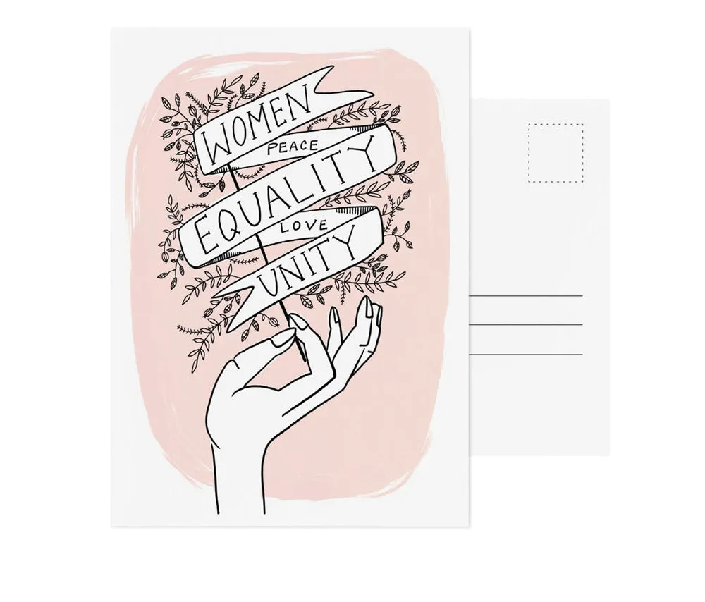 Women, Peace, Equality, Love, Unity Postcard