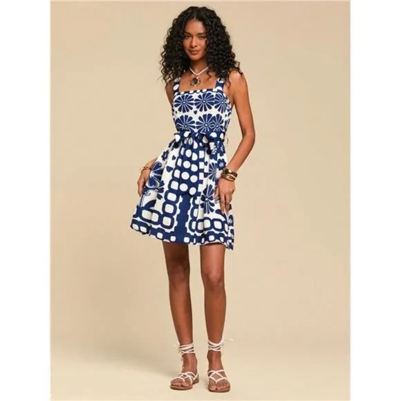 Women Printed Woven Camisole Dress For Summer Holiday