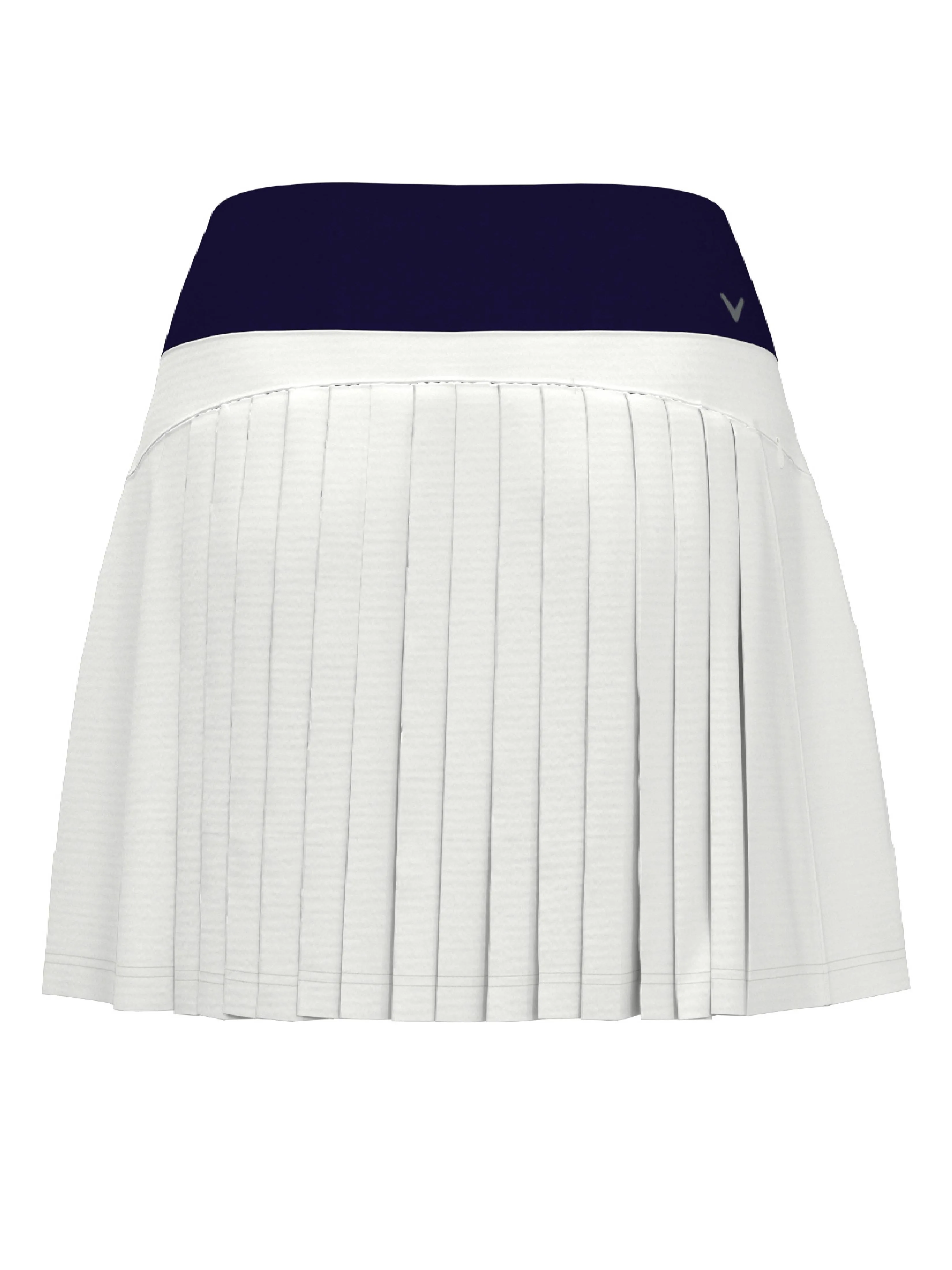 Womens 17" High Waist Color Block with Back Pleats