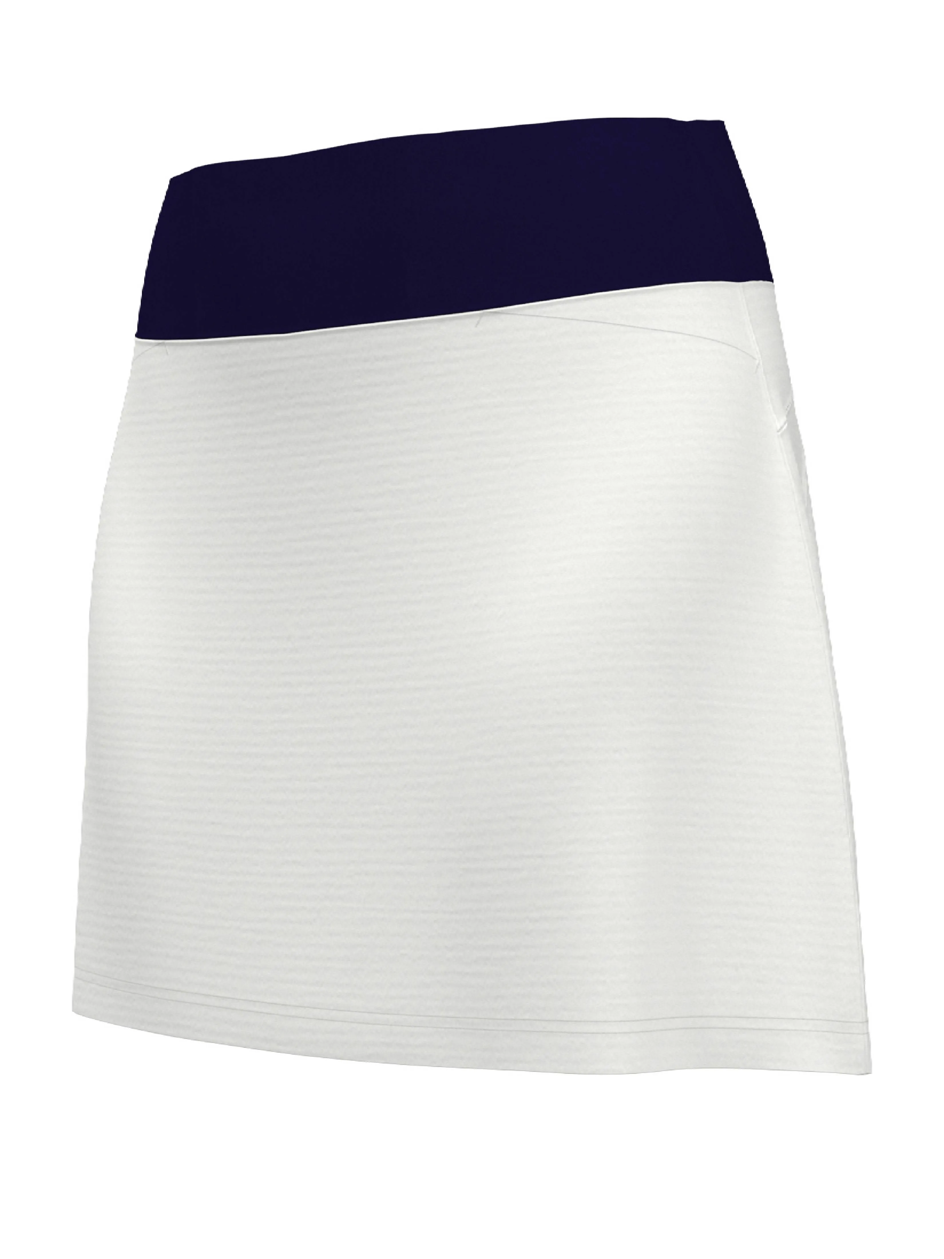 Womens 17" High Waist Color Block with Back Pleats