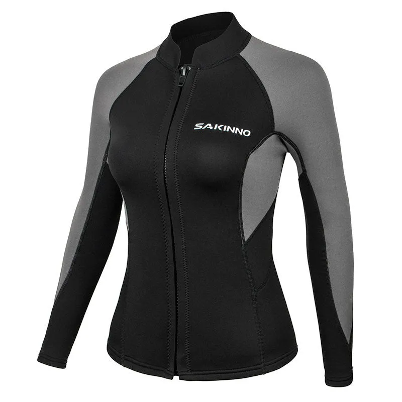 Women's 2mm Hydrophobe Neoprene Top Zip Front