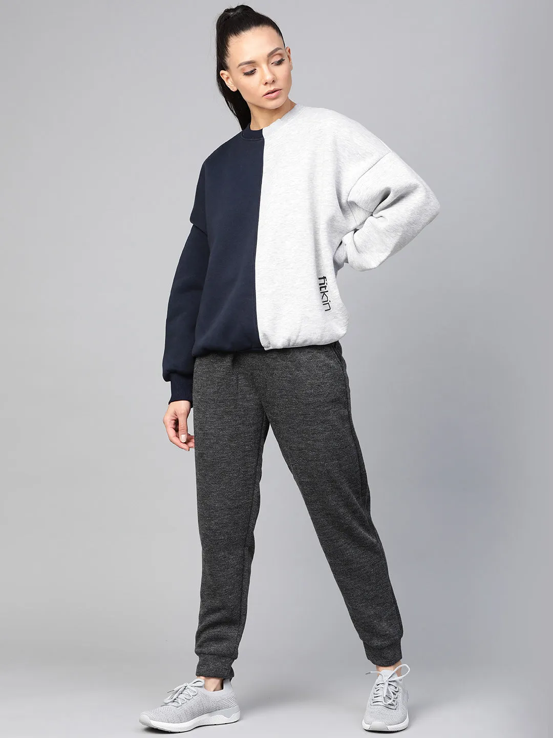 Women's Fleece Winter Colorblock Sweatshirt