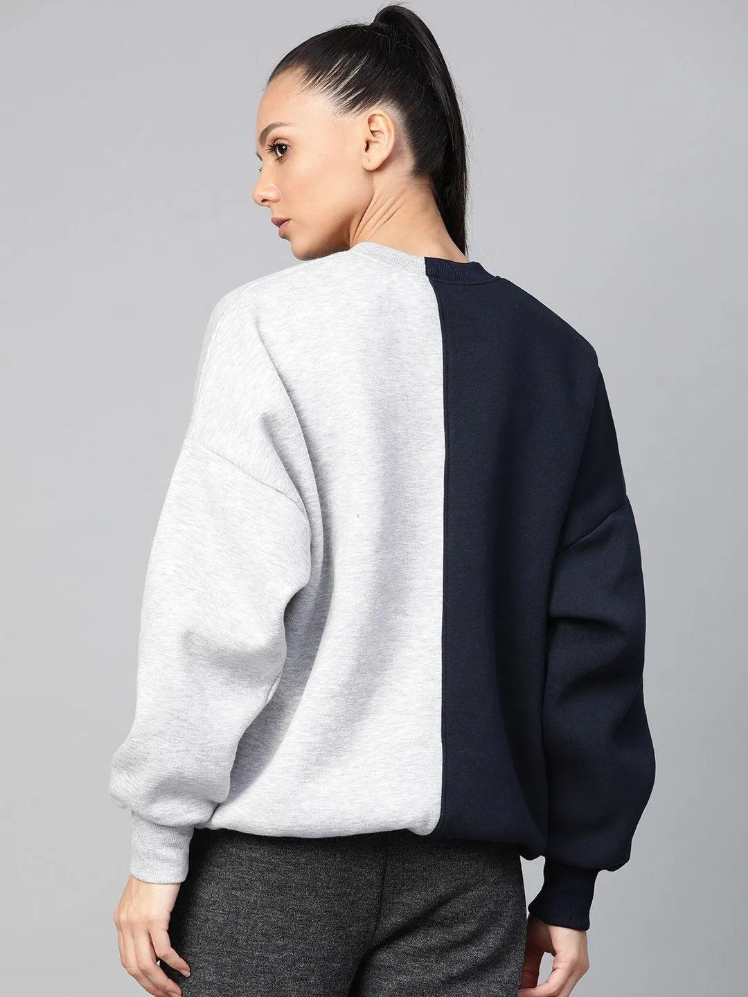 Women's Fleece Winter Colorblock Sweatshirt