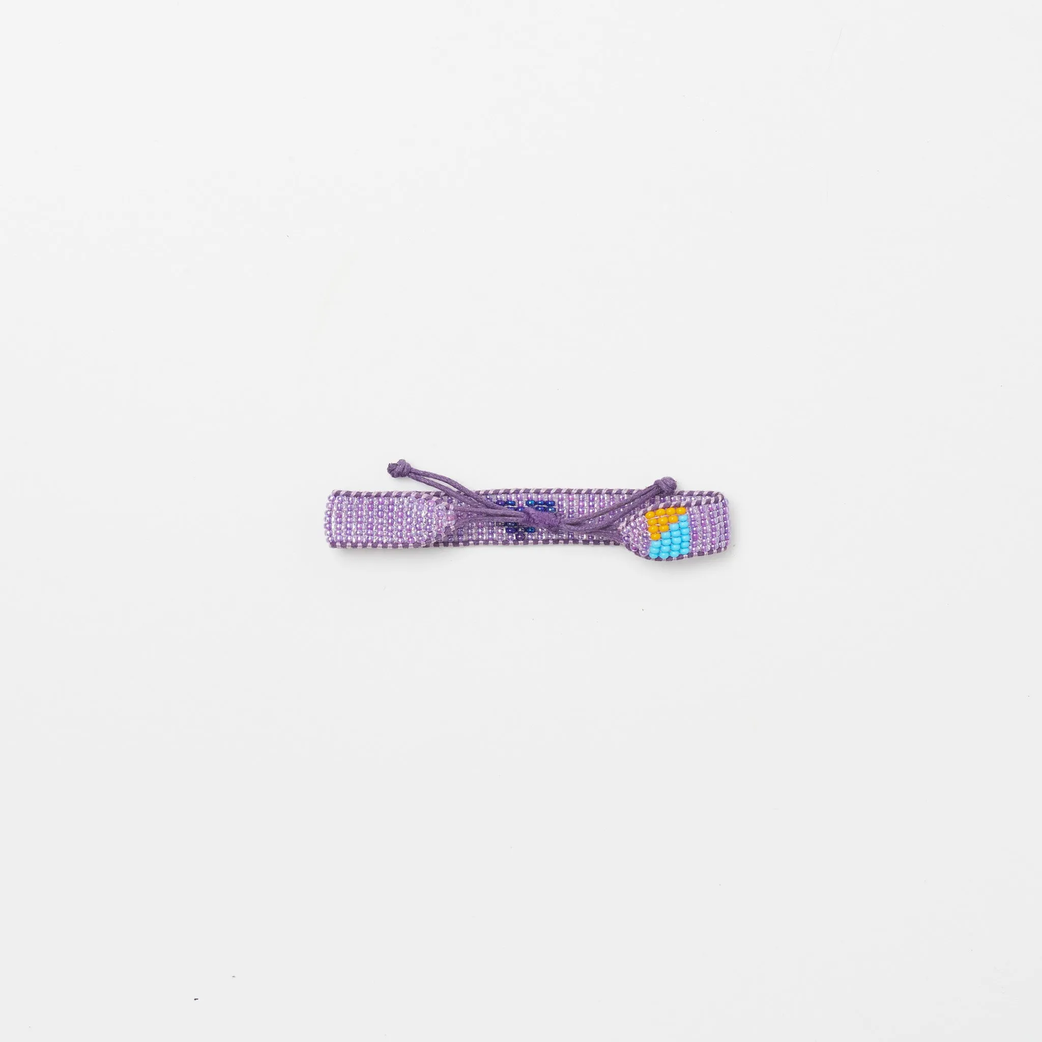 Woven Heart Bracelet - Violet/Ink