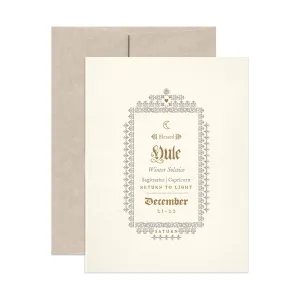 Yule Pagan Holiday Greeting Card