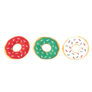 Zippy Paws Holiday Mini Donutz 3-Pack